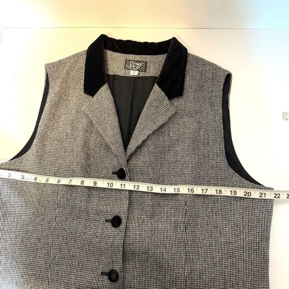 Vintage KGR Plaid Sleeveless Button Down Dress Size 16 - Picture 9 of 9